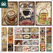 Rustic Coffee Metal Sign with Vintage Appeal for Kitchen, Cafe, or Bar