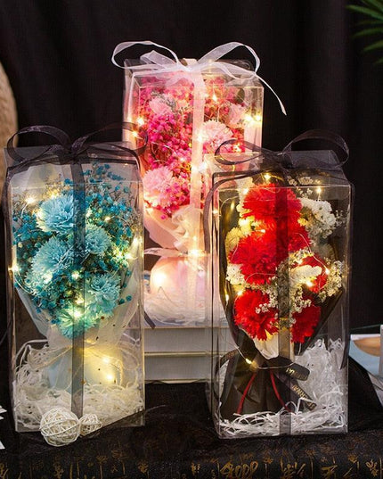 Eternal Blossom: Luxurious Carnation & Gypsophila Dried Flower Gift Set