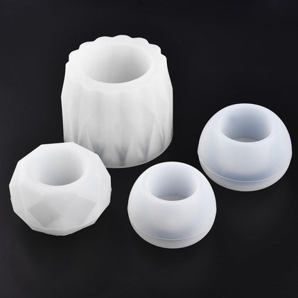 Silicone Mold Kit for Creative Candle Jars and Flower Planters