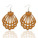 Ethnic Wood Dangle Earrings: Artisanal Afro-Boho Chic