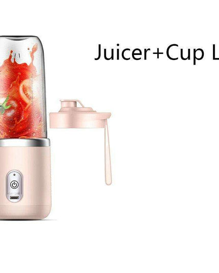 Portable 6-Blade Electric Blender & Juicer | On-the-Go Smoothie Maker for Healthy Living