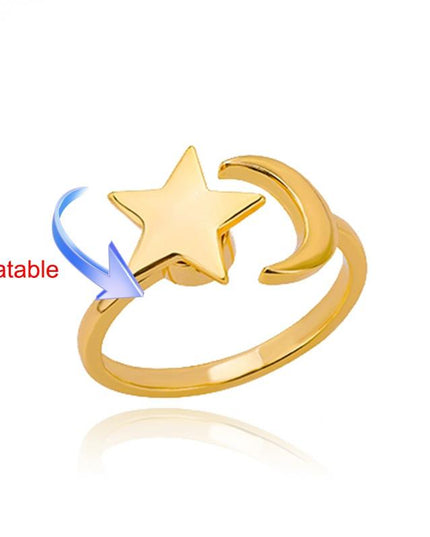 Elegant Four-Leaf Clover Stainless Steel Rings - A Touch of Luck and Style