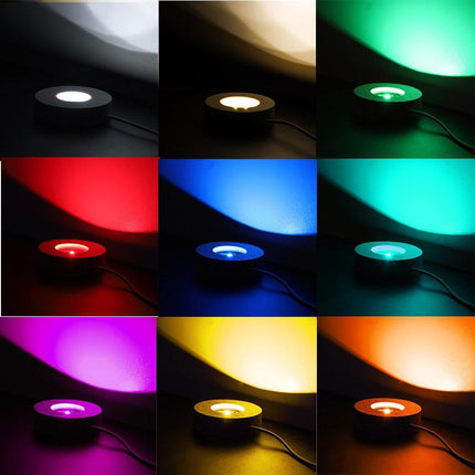 Artistic LED Wooden Nightlight Display Stand for Creative Showcases