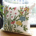 European Garden Embroidered Cushion Cover - Luxurious 100% Cotton Pillow Case