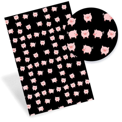 Artistic Faux Leather Crafting Sheets with Playful Pet Patterns - DIY Creative Kit