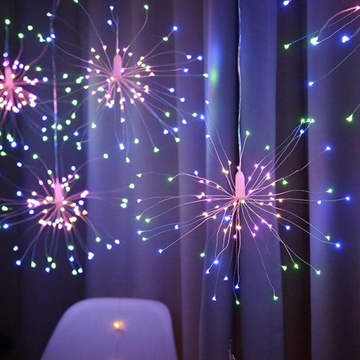 Christmas Garland Fireworks Fairy lights 3M 500LEDs Garland Curtain LED String Light For Xmas new year Bedroom Decor Lighting-0-Très Elite-Multicolor-EU plug-Très Elite