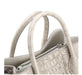 Crocodile Leather Tote Bag - Elegant White Handbag for Women with High Capacity