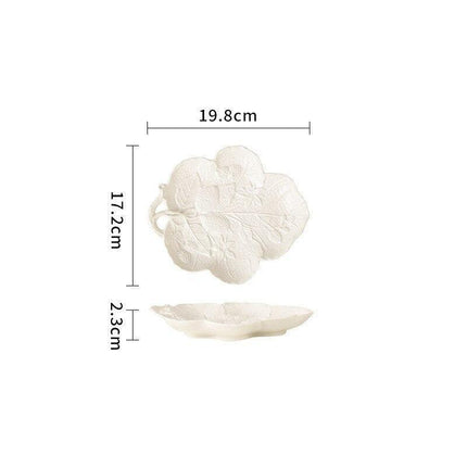 Artisan Crafted Grape Vine Ceramic Dinner Plate for Elegant Dining