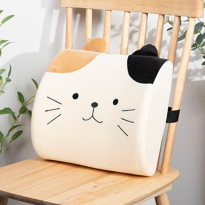 Get Comfy and Cute with our Cartoon Cat Memory Foam Office Cushion