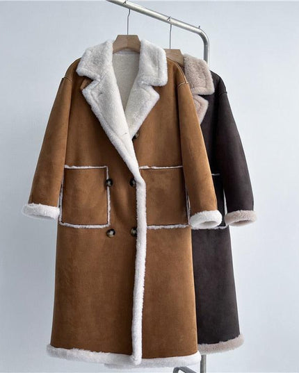 Luxurious Lamb Fur Elegance: The Ultimate Winter Coat for Style Enthusiasts