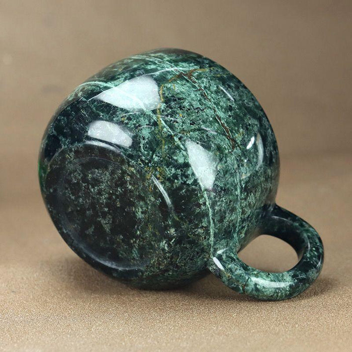 Green Jade Magnetic Stone Teacup for Holistic Wellness