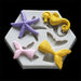Ocean Delights Silicone Mould Set - Magical Ocean-themed Fondant & Resin Crafting Kit