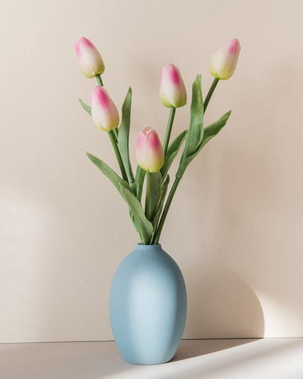 Lifelike 31-Piece Artificial Tulip Arrangement - Colorful Floral Centerpiece