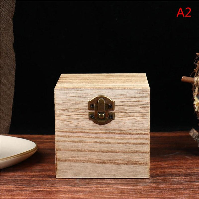 Hexagonal Wooden Ring Display Stand - Elegant Jewelry Organizer for Couples