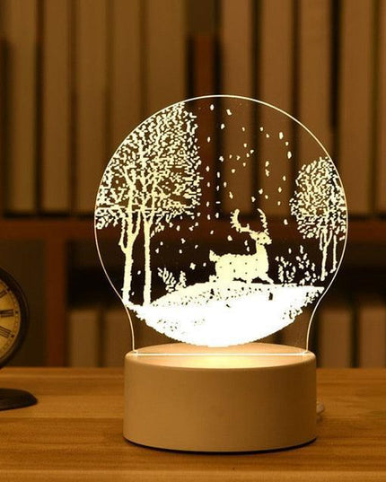 Enchanting 3D Illusion LED Night Light - Illuminate Your Space with Wonder
