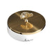 Elegant Ginkgo Leaf Ceramic Serving Tray with Stylish Metal Accents