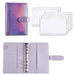 Elegant A6 Budget Planner Organizer with Customizable Loose-Leaf Pages and Secure Zippered Pockets - Stylish Financial Management Tool for Effortless Budgeting