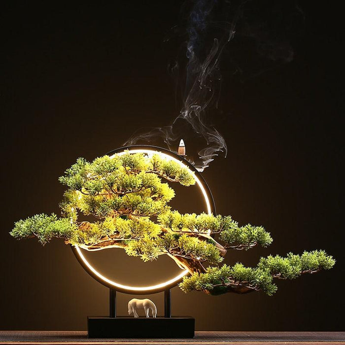 Zen-Inspired Artificial Pine Bonsai for Tranquil Home Decor