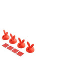 4pcs rabbit red