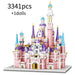 Magical LED Princess Castle Building Blocks Set with Mini House and Dolls for Girls