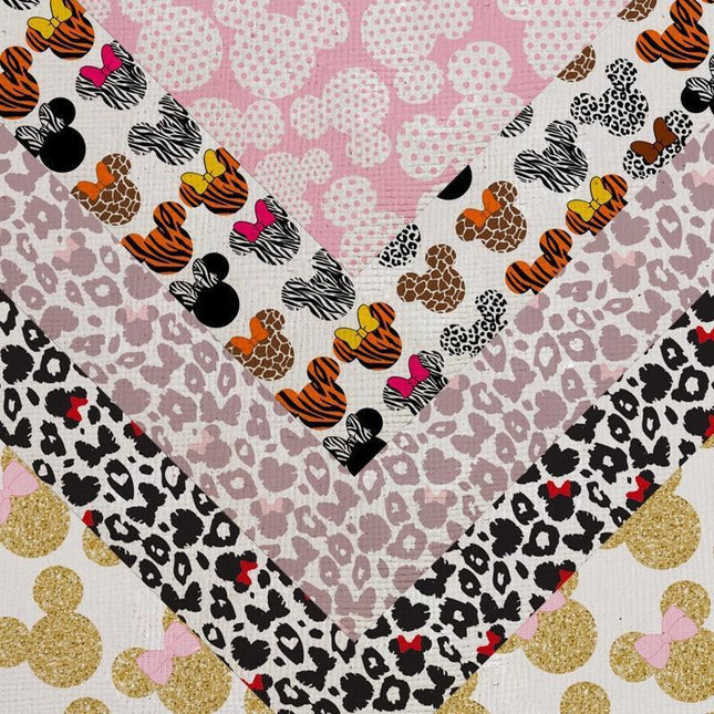 Cartoon-Themed PVC Leather Craft Sheet - Durable and Versatile Material for Creative Use