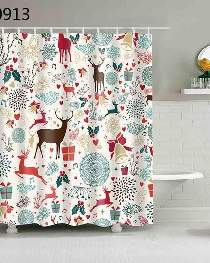 Charming Christmas Tree Shower Curtain Set for a Joyful Bathroom Transformation