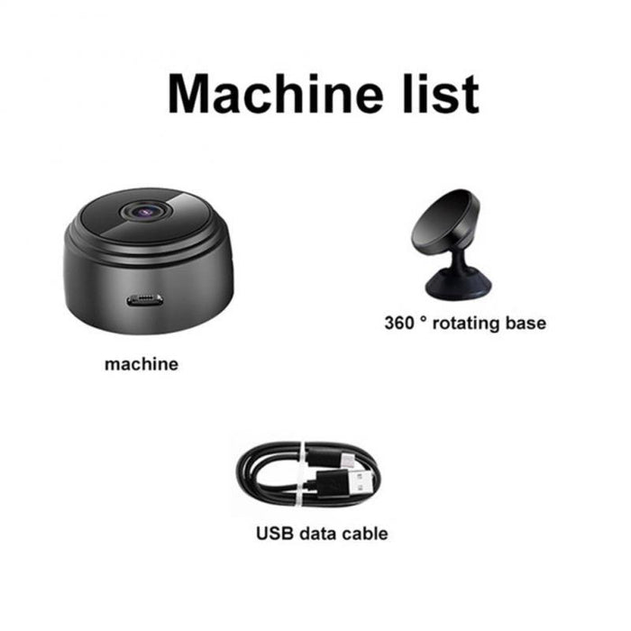 Wireless Mini Night Vision Camera with Magnetic Attachment for Home Security