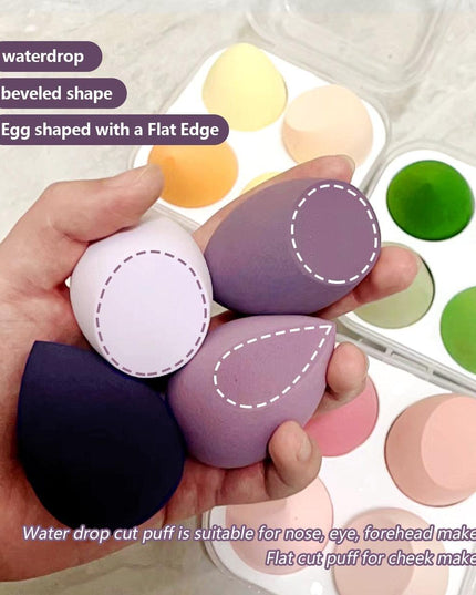 Premium Blending Sponge Set - 4 Latex-Free Makeup Tools for Flawless Application
