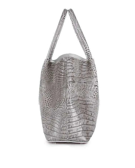 Luxurious Crocodile Pattern Leather Handbag for Stylish Women