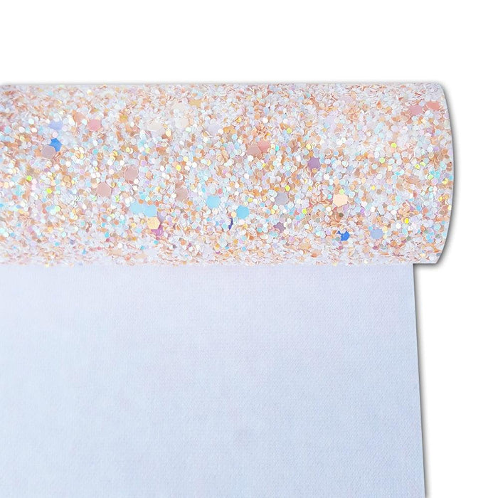 Shimmering Gold & White Sparkle Fabric Roll - Crafting DIY Accessories Kit