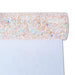 Golden White Chunky Glitter Fabric Roll - DIY Crafting Material for Accessory Making