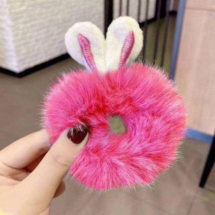 Playful Cartoon Animal Hair Scrunchies - Fun and Functional Hair Accessories for Women