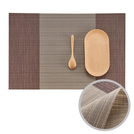 Bamboo Woven Heat-Resistant Dining Placemat Set - 4 Pieces
