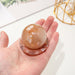 Healing Gem Polished Reiki Sakura Quartz Sphere Crafts