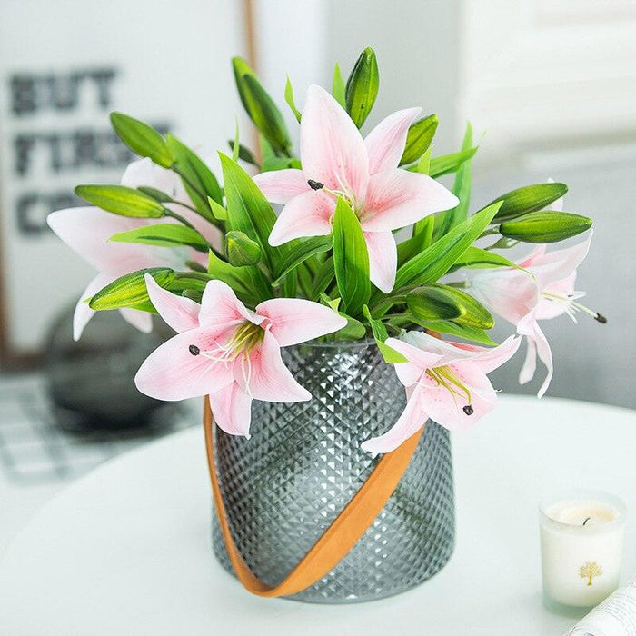 Elegant Lily Blossom Set for Sophisticated Home Decor and Special Occasions