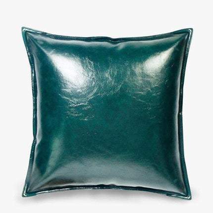 Stylish Faux Leather Cushion Cover - Elegant Accent for Modern Interiors
