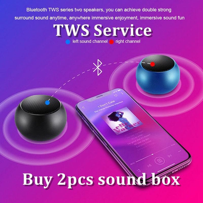 Mini Wireless Speaker with TWS Tech & Camera Shutter Control
