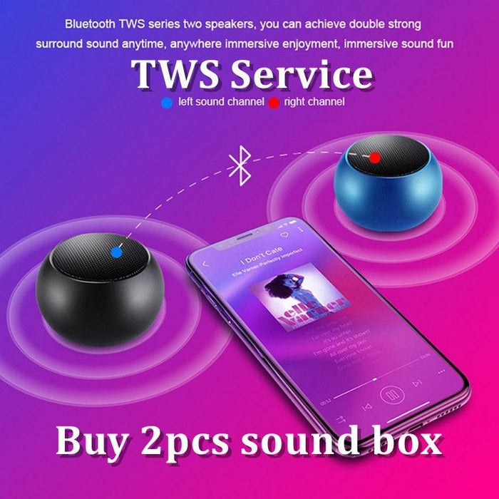 Pocket-Sized Bluetooth Speaker: Portable Sound Experience with TWS Functionality & Camera Control
