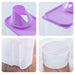 Clear Laundry Detergent Organizer with Secure Cover - 2L/3L Capacity, Various Colors