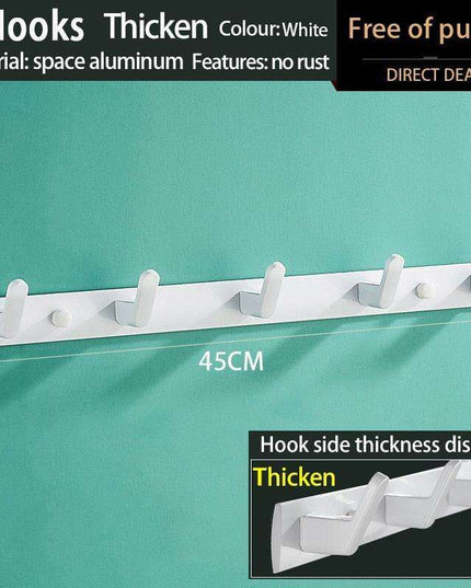 Space-Saving Aluminum Hook Organizer: Efficient and Stylish Storage for Any Room