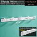 Space-Saving Aluminum Robe Hook Set: Durable Storage Solution