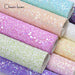 Sparkling Rainbow Glitter Fabric Roll for Creative DIY Projects