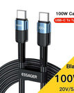 100W C To C Blue / 0.5M