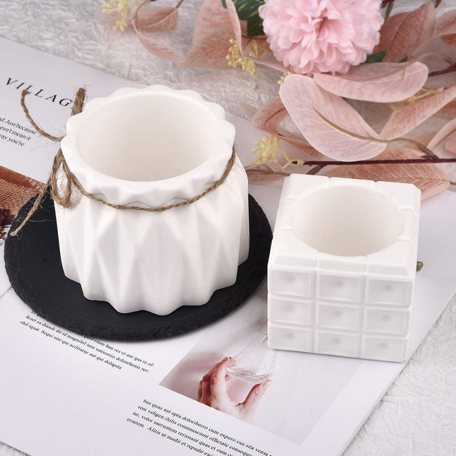 Silicone Mold Kit for Creative Candle Jars and Flower Planters