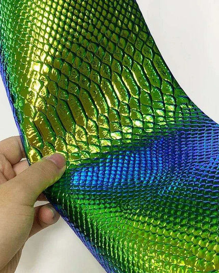 Iridescent Dragon Scale Leather for Enchanting DIY Creations