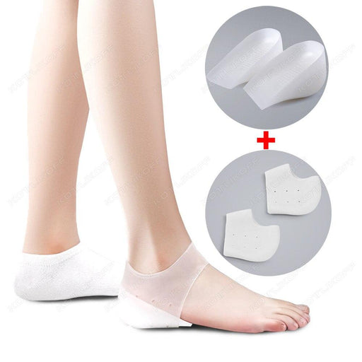 Height-Boosting Silicone Gel Heel Pads: Enhance Confidence invisibly
