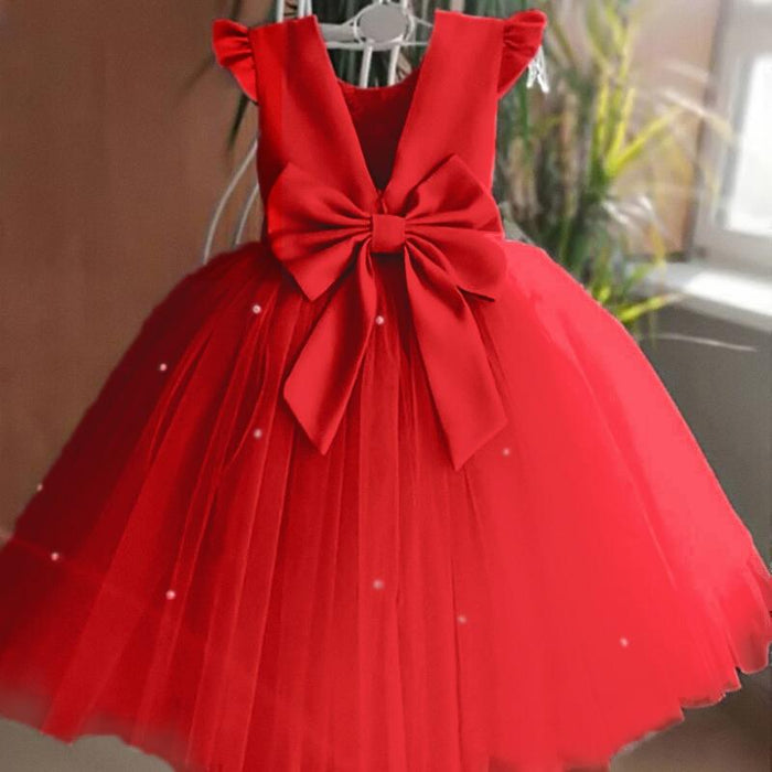 Holiday Red Princess Tutu Dress for Girls