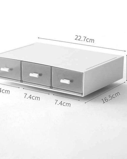 Sleek Stackable White Plastic Desk Organizer for Ultimate Workspace Efficiency