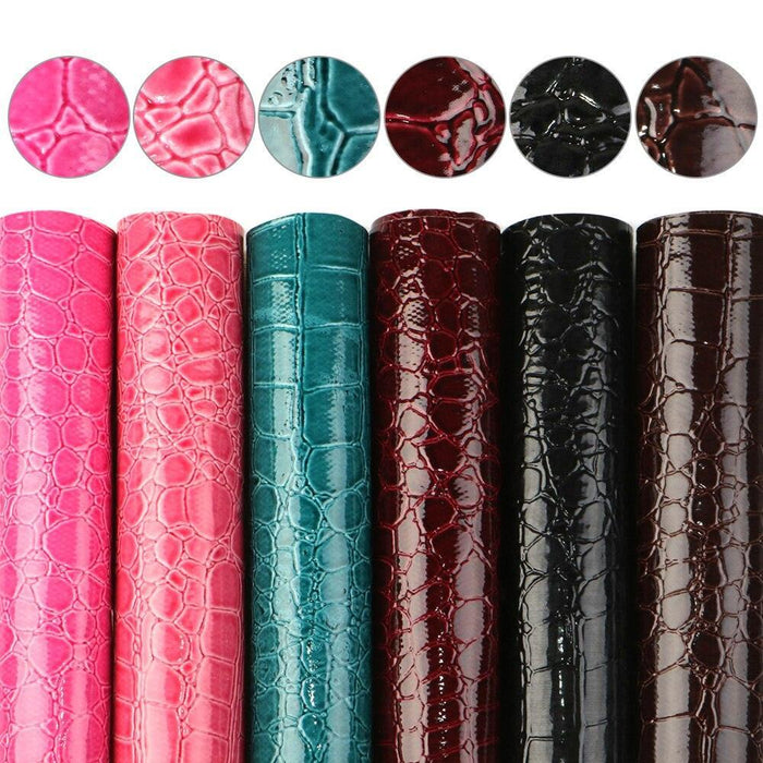 Sparkling Faux Leather DIY Craft Kit: Shimmering Fabric Collection for Creative Projects