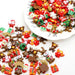Festive Christmas Design Cabochon Set - 50-Piece DIY Craft Collection